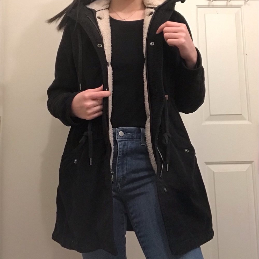 JetLag Black Teddy Bear Winter Jacket